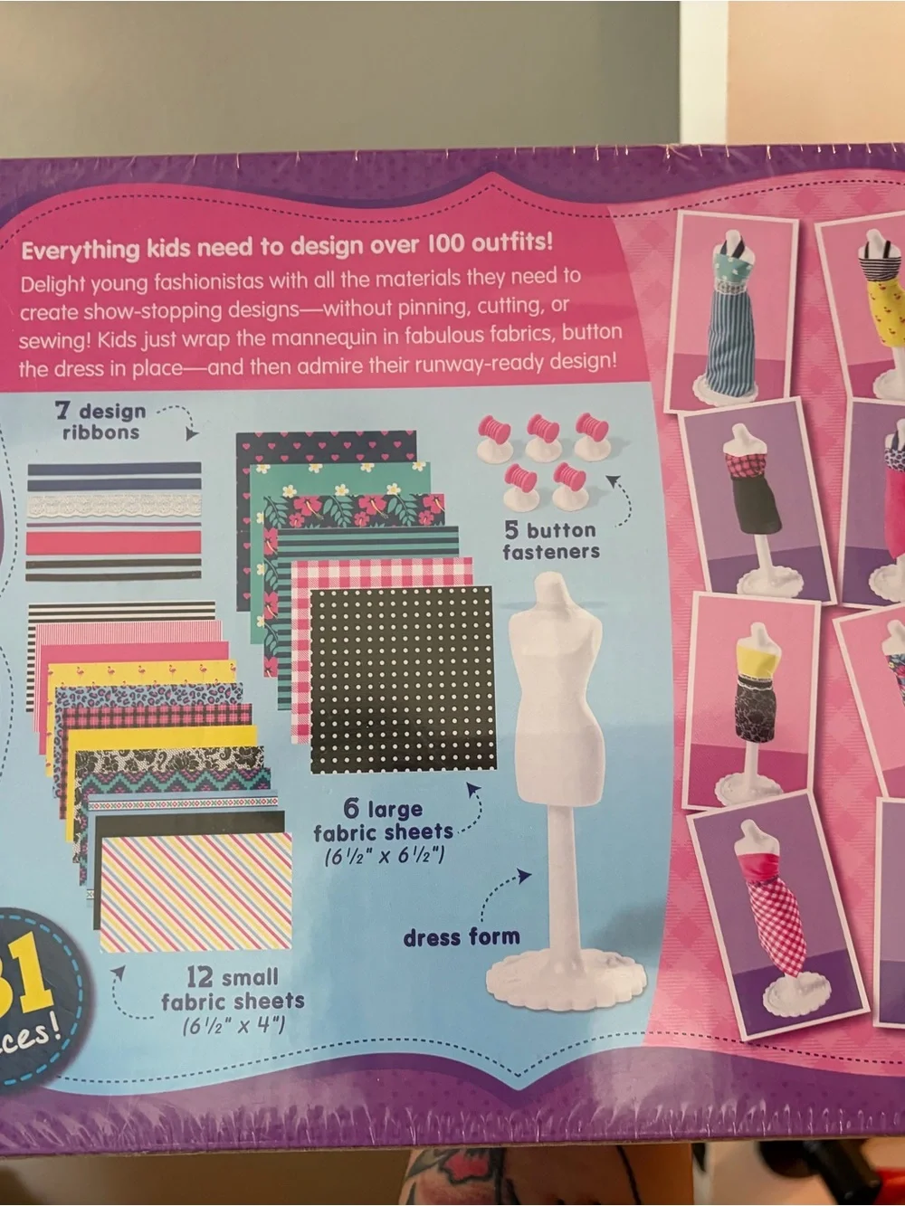 Lakeshore My First Fashion Designer Kit - Pink & Black